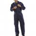 Beeswift Quilted Boilersuit Navy Blue 40