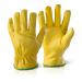 Quality Lined Drivers Gloves Yellow L