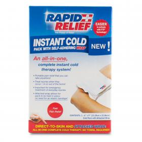 Rapid Aid Instant Cold Pack C / W Self Adhering Wrap 5X9 Retail Box  RA11357