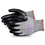 Superior Glove Tenactiv Cut-Resistant Composite Knit Glove With Foam Nitrile Palms Black 07 SUSTAFGFNT07