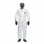 Dupont Tychem 4000S Chz5 Hooded Coverall White L TY4000BSL