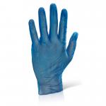 Beeswift Vinyl Examination Gloves Blue Medium (Box of 1000) VDGBM