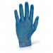 Vinyl Examination Gloves Blue Medium