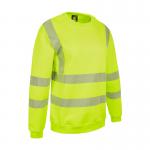 Womens Sweatshirt Fluorescent Yellow S (08) WSSENSYS