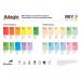 Adagio Bright Assorted A4 Coloured Card 160gsm (Pack of 250) 201.2000 BG13761