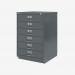 Bisley F-Series Filer Anthracite Grey 6 Drawer