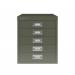 Bisley F-Series Filer Cardinal Red 6 Drawer