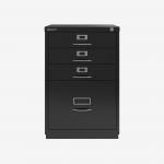 Bisley F-Series Filer Black 4 Drawer