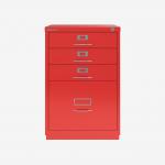 Bisley F-Series Filer Cardinal Red 4 Drawer