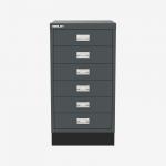Bisley A3 Series MultiDrawer Anthracite Grey 6 Drawer