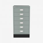 Bisley A3 Series MultiDrawer Bisley Silver 6 Drawer