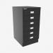 Bisley A3 Series MultiDrawer Black 6 Drawer