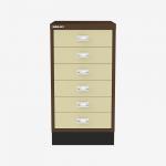 Bisley A3 Series MultiDrawer Coffee Cream 6 Drawer