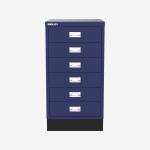 Bisley A3 Series MultiDrawer Oxford Blue 6 Drawer