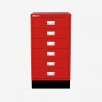 Bisley A3 Series MultiDrawer Cardinal Red 6 Drawer