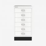 Bisley A3 Series MultiDrawer Traffic White 6 Drawer
