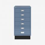 Bisley A3 Series MultiDrawer Bisley Blue 6 Drawer