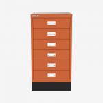 Bisley A3 Series MultiDrawer Bisley Orange 6 Drawer
