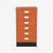 Bisley A3 Series MultiDrawer Bisley Orange 6 Drawer