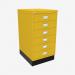 Bisley A3 Series MultiDrawer Yellow 6 Drawer