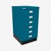 Bisley A3 Series MultiDrawer Azure 6 Drawer
