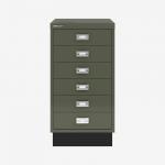 Bisley A3 Series MultiDrawer Olive Green 6 Drawer