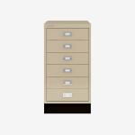 Bisley A3 Series MultiDrawer Natural Canvas 6 Drawer