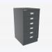 Bisley A3 Series MultiDrawer Anthracite Grey 6 Drawer
