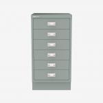 Bisley A3 Series MultiDrawer Bisley Silver 6 Drawer