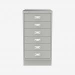 Bisley A3 Series MultiDrawer Light Grey 6 Drawer