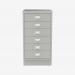 Bisley A3 Series MultiDrawer Light Grey 6 Drawer