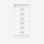 Bisley A3 Series MultiDrawer Traffic White 6 Drawer