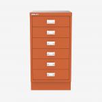 Bisley A3 Series MultiDrawer Bisley Orange 6 Drawer