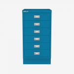 Bisley A3 Series MultiDrawer Azure 6 Drawer