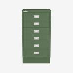 Bisley A3 Series MultiDrawer Olive Green 6 Drawer