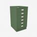 Bisley A3 Series MultiDrawer Olive Green 6 Drawer