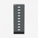 Bisley A3 Series MultiDrawer Anthracite Grey 9 Drawer