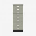 Bisley A3 Series MultiDrawer Goose Grey 9 Drawer