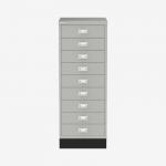 Bisley A3 Series MultiDrawer Light Grey 9 Drawer