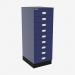 Bisley A3 Series MultiDrawer Oxford Blue 9 Drawer