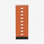 Bisley A3 Series MultiDrawer Bisley Orange 9 Drawer