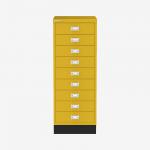 Bisley A3 Series MultiDrawer Yellow 9 Drawer