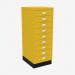 Bisley A3 Series MultiDrawer Yellow 9 Drawer