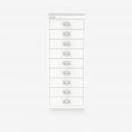 Bisley A3 Series MultiDrawer Traffic White 9 Drawer