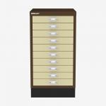 Bisley A3 Series MultiDrawer Coffee Cream 10 Drawer