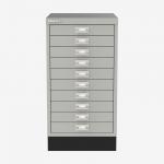 Bisley A3 Series MultiDrawer Light Grey 10 Drawer