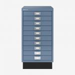 Bisley A3 Series MultiDrawer Bisley Blue 10 Drawer