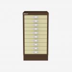 Bisley A3 Series MultiDrawer Coffee Cream 10 Drawer