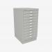 Bisley A3 Series MultiDrawer Light Grey 10 Drawer