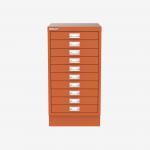 Bisley A3 Series MultiDrawer Bisley Orange 10 Drawer